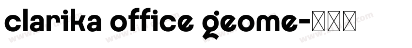 clarika office geome字体转换